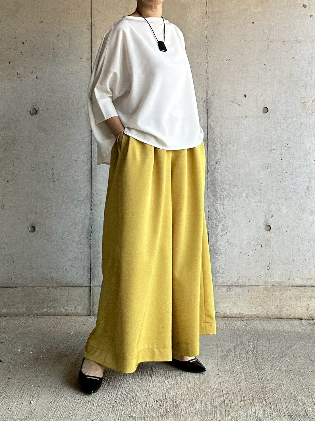 たっぷりワイドパンツ